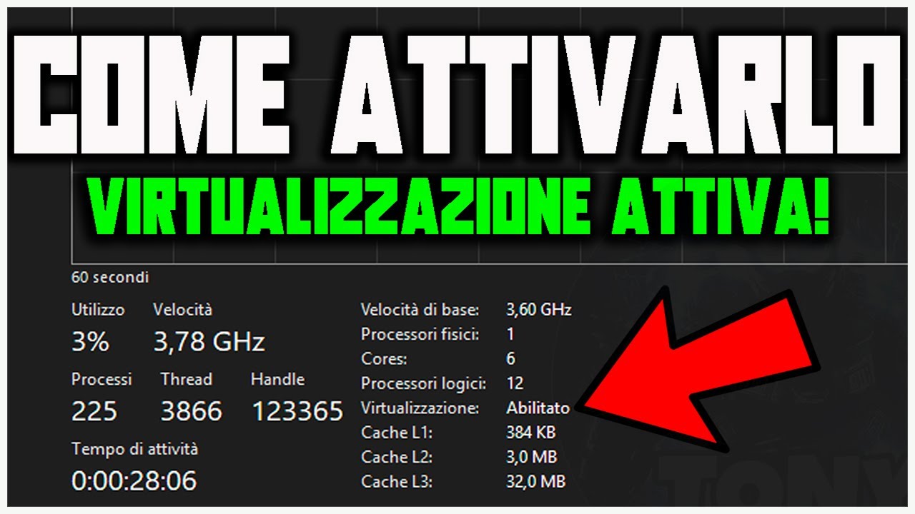 COME ABILITARE LA VIRTUALIZZAZIONE SUL TUO COMPUTER AL 100% SENZA PROBLEMI | TUTORIAL #cpu #guide