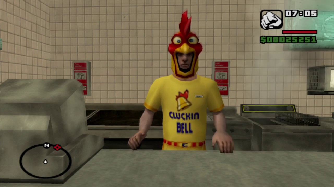 Grand Theft Auto: San Andreas. Eating Too Much Cluckin Bell