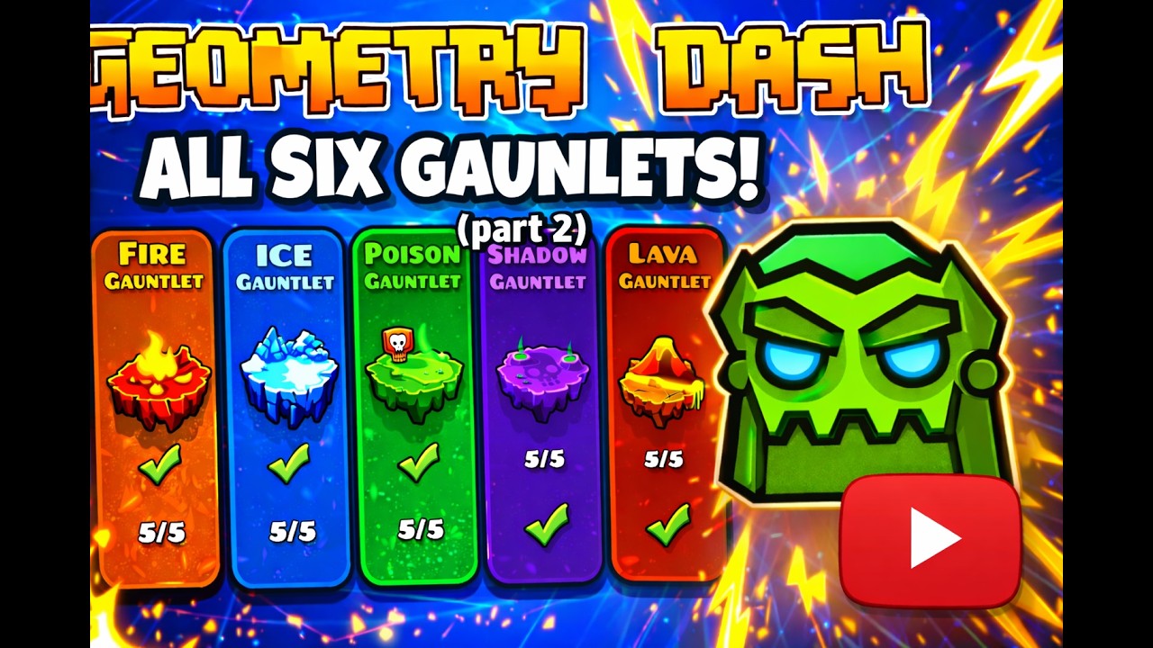 I'm finishing the 6 gaunlets on geometry dash! (part2)