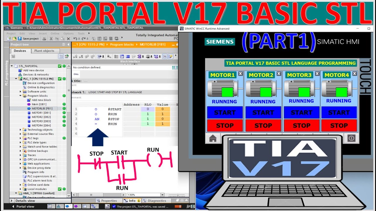 TIA PORTAL V17 basic STL programming part1