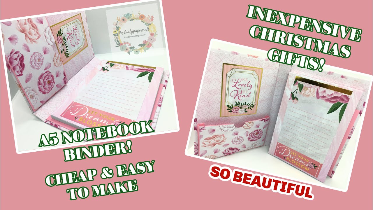 A5 FOLIO BINDER!! Make EXPENSIVE looking gifts this year!!