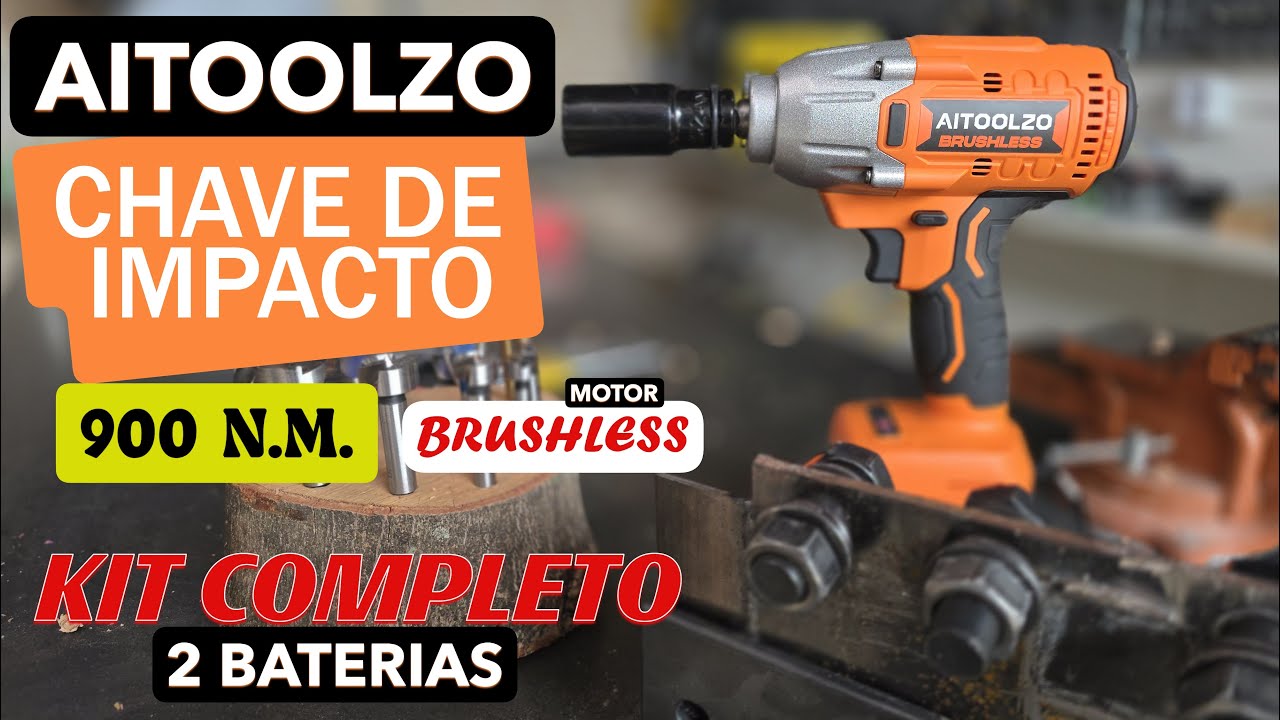 CHAVE DE IMPACTO AITOOLZO 900 N.m - PASSOU NOS TESTES???
