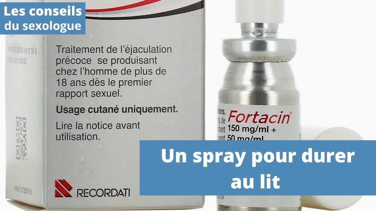 Fortacin: un spray retardant pour retarder l'éjaculation très efficace