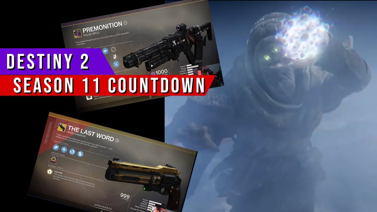 Destiny 2 Season 11 Countdown!