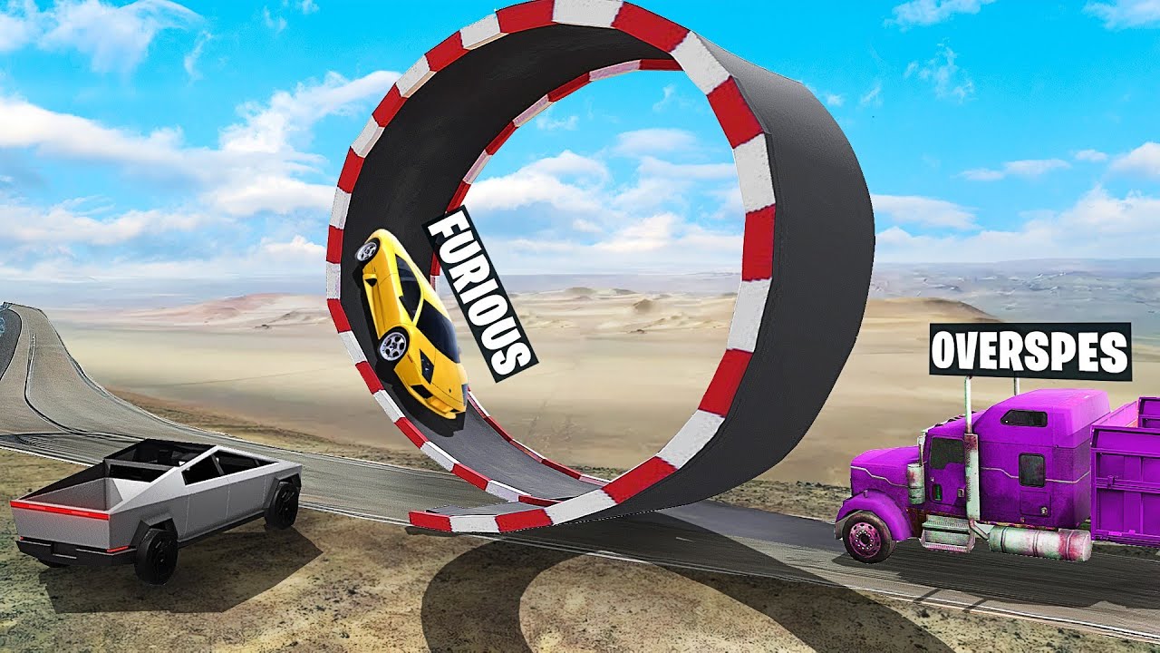 СМЕРТЕЛЬНАЯ ПЕТЛЯ! САМАЯ БОЛЬШАЯ СМЕРТЕЛЬНАЯ РАМПА В BeamNG.drive