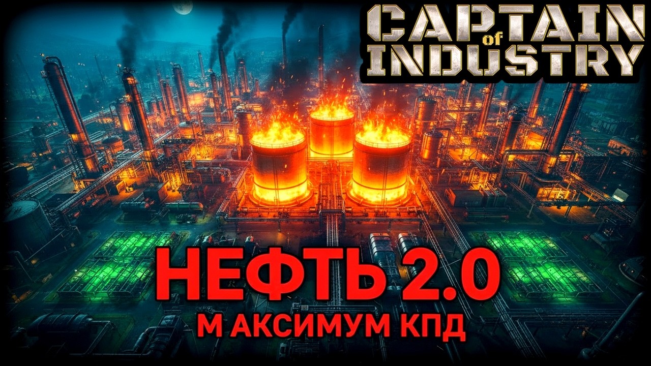 Captain of Industry  Нефть 2.0 Новая схема переработки  максимум эффективности Ep15 👷 Lets Play