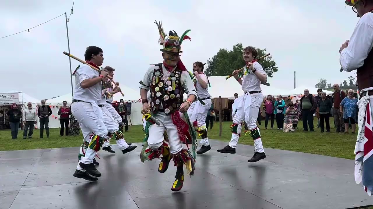 Chipping Camden Morris dance on the site arena