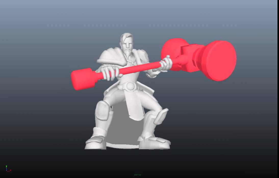 Locklan Combat Idle (Game Character Animation)