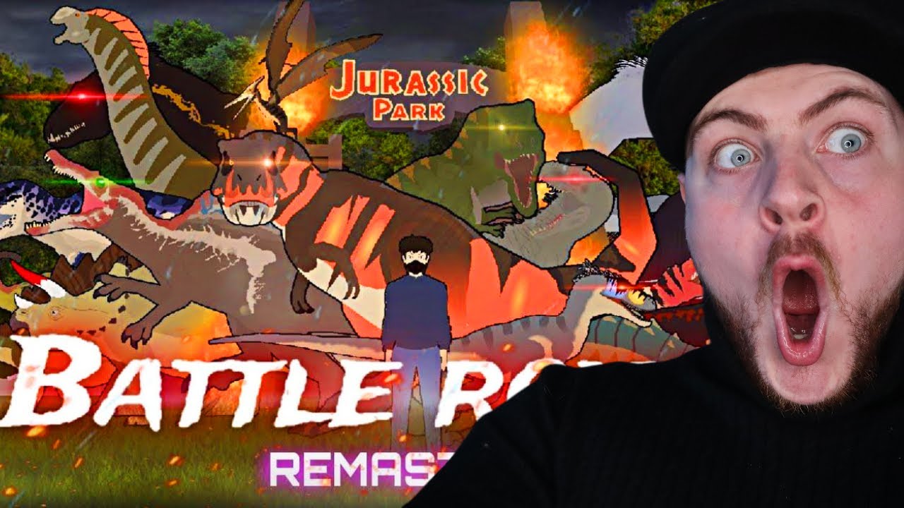 Jurassic world Battle royale Remaster /Dinosaurs stick nodes animation /(2025) REACTION