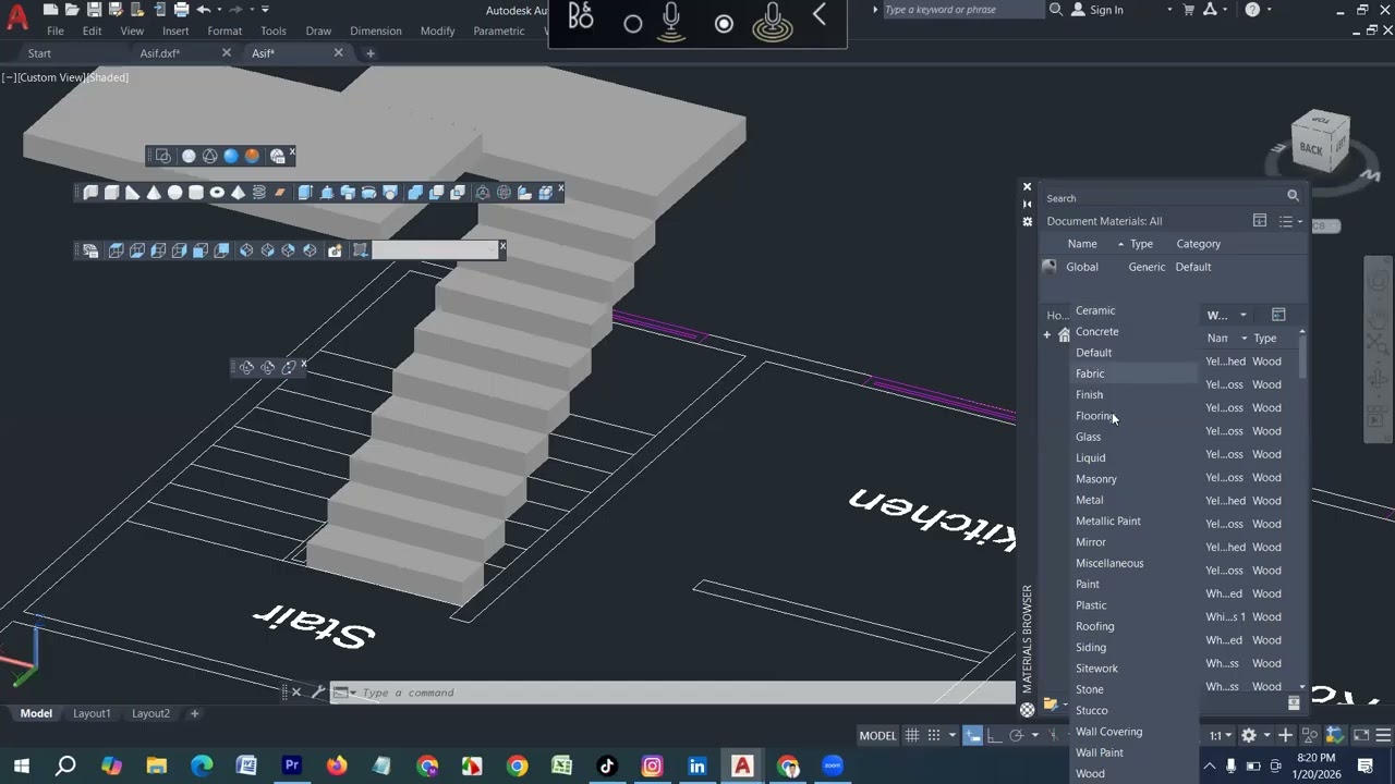 🔥 AutoCAD SketchUp 3ds Max দিয়ে 3D Stair Design করুন খুব সহজে