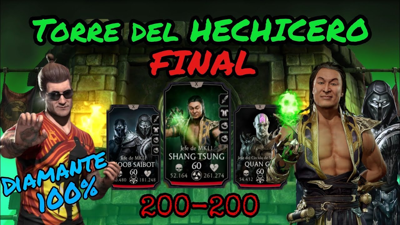 FINAL Torre del HECHICERO Mortal Kombat Mobile / La batalla 200 de la torre del Hechicero Mk mobile
