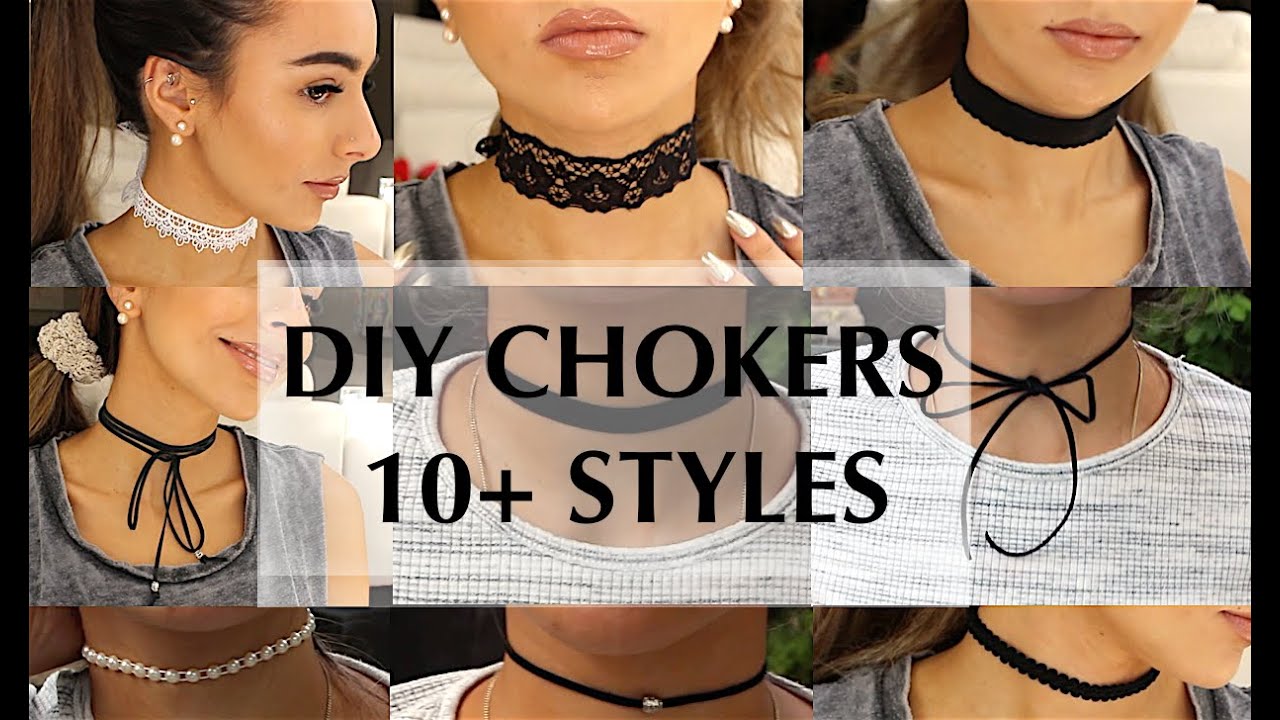 DIY CHOKERS 10+ styles // Emilie Maggie