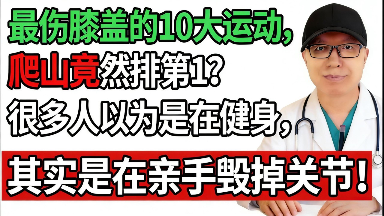 公認最傷膝蓋的10大運動，爬山竟然排第1？很多人以為是在健身，其實是在親手毀掉關節！