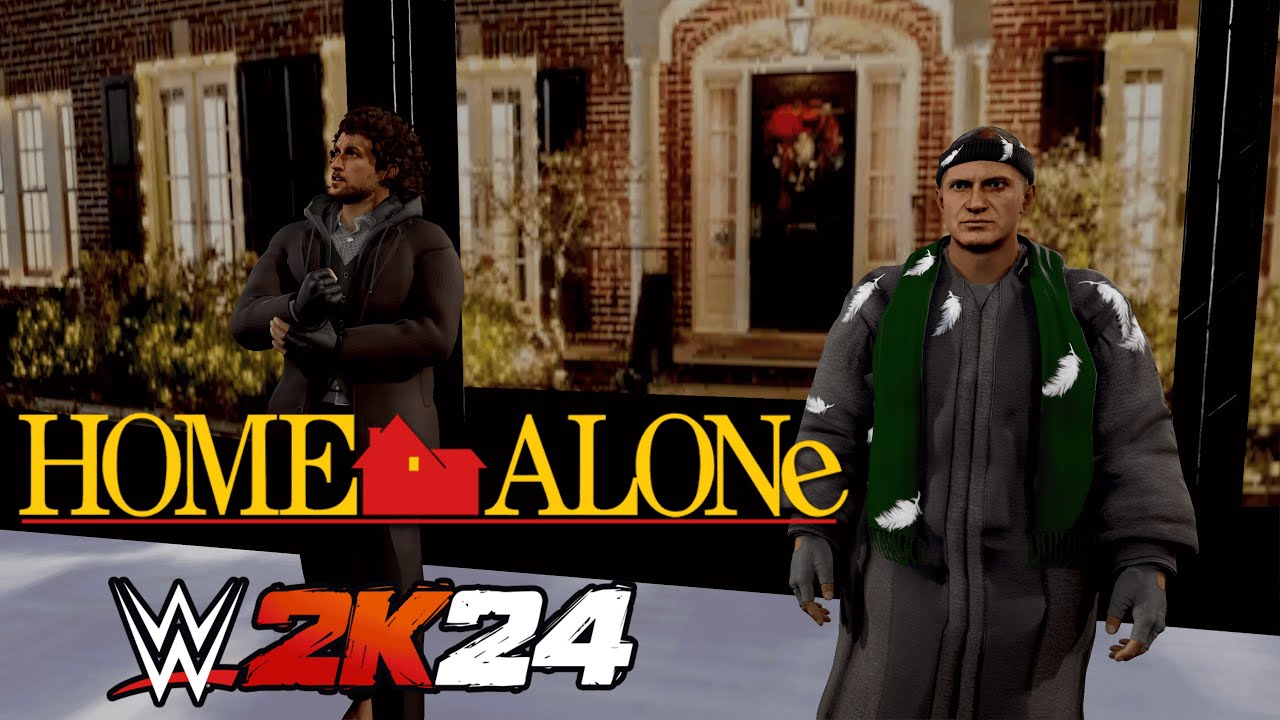 Home Alone - Kevin & Buzz vs Harry & Marv (WWE 2k24)