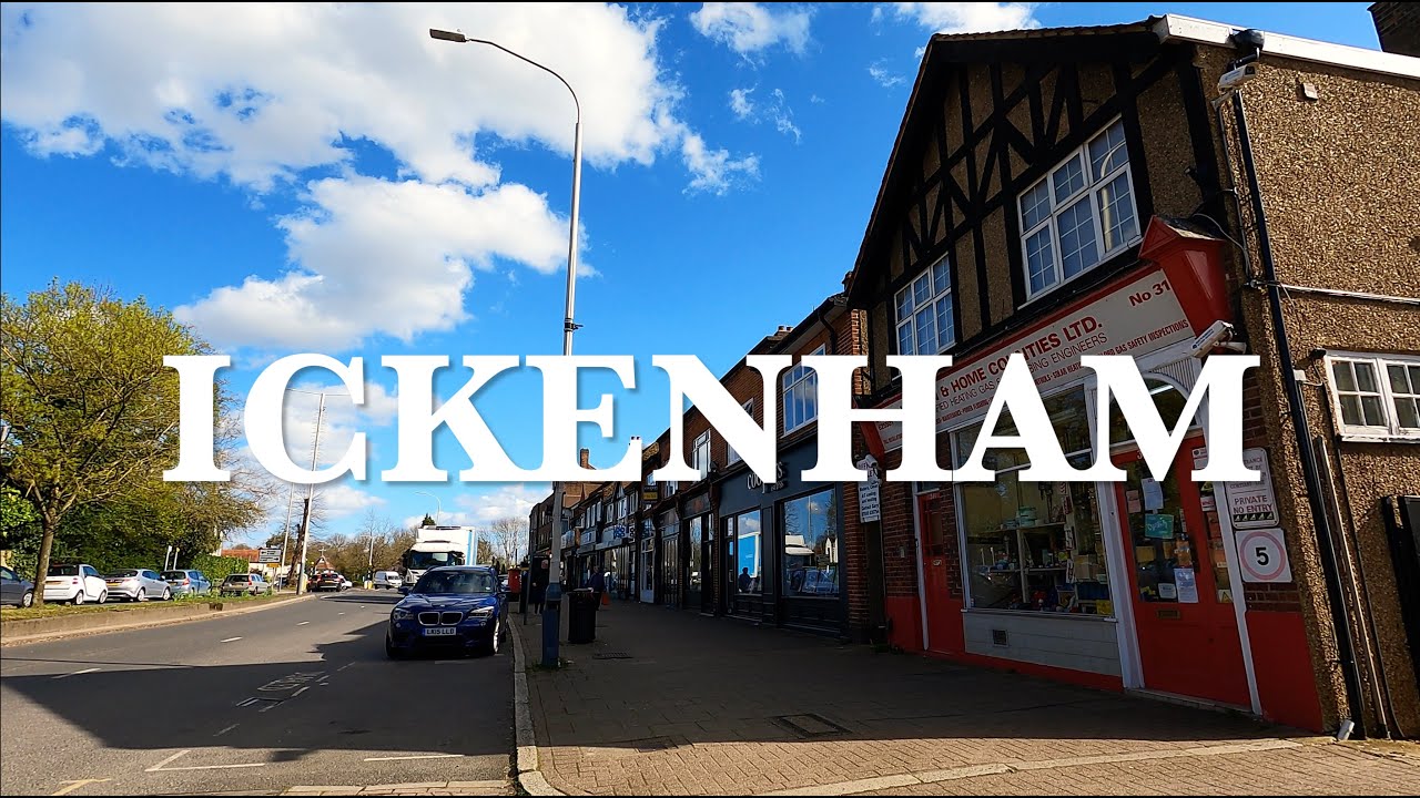 Ickenham in Hillingdon - North West London -  Long Lane - High Road - Swakeleys Road