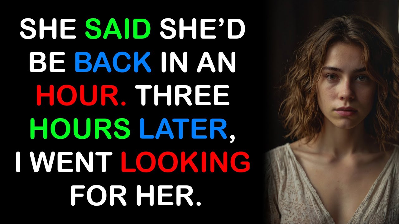 She Said She’d Be Back in an Hour — Three Hours Later, I Went Looking