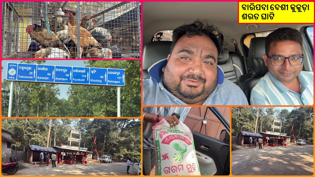 BHOJI PAIN GALA BARIPADA DESI CHICKEN || SARAT GHATI DRIVE @happytoka