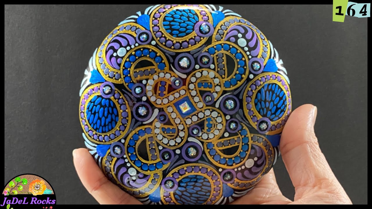 Blue Tangle Mandala | Metallic Blue Tutorial