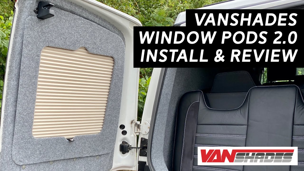 Vanshades Window Pods 2.0 install & review - VW T6/T5