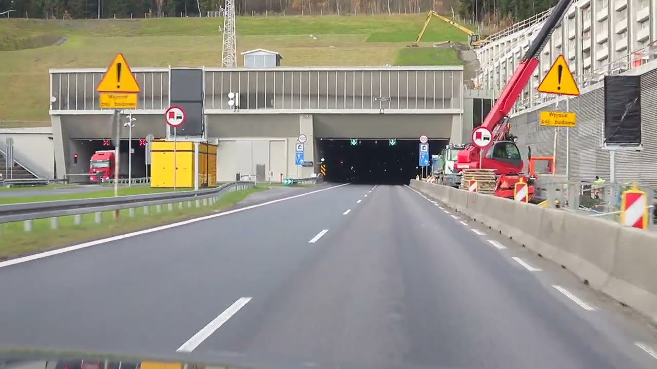 Tunel i estakady na Zakopiance