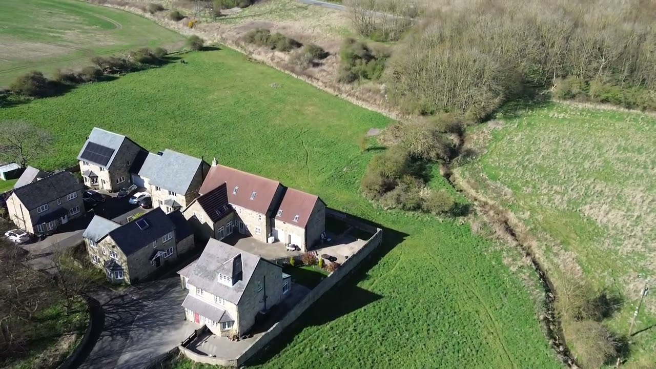 Above The Fields Of Quarry Cottages, Woodhorn & Surrounding Area