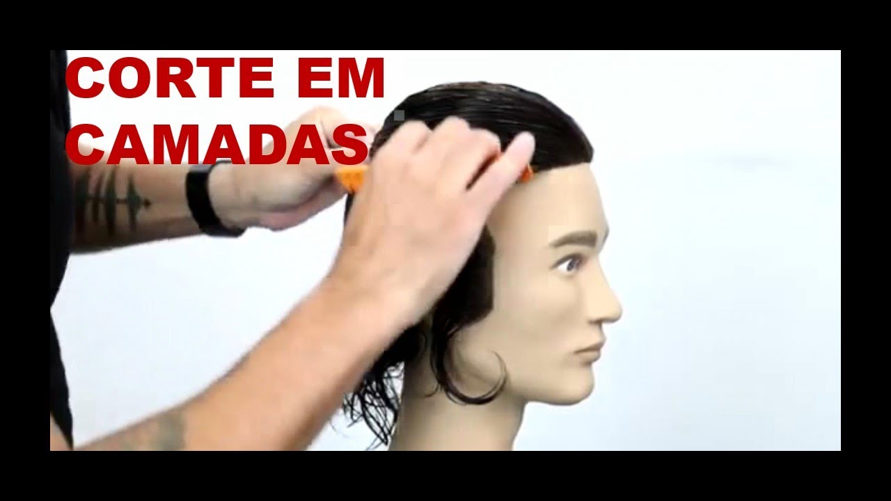 Corte de Cabelo Masculino em Camadas - SIMULAÇÃO