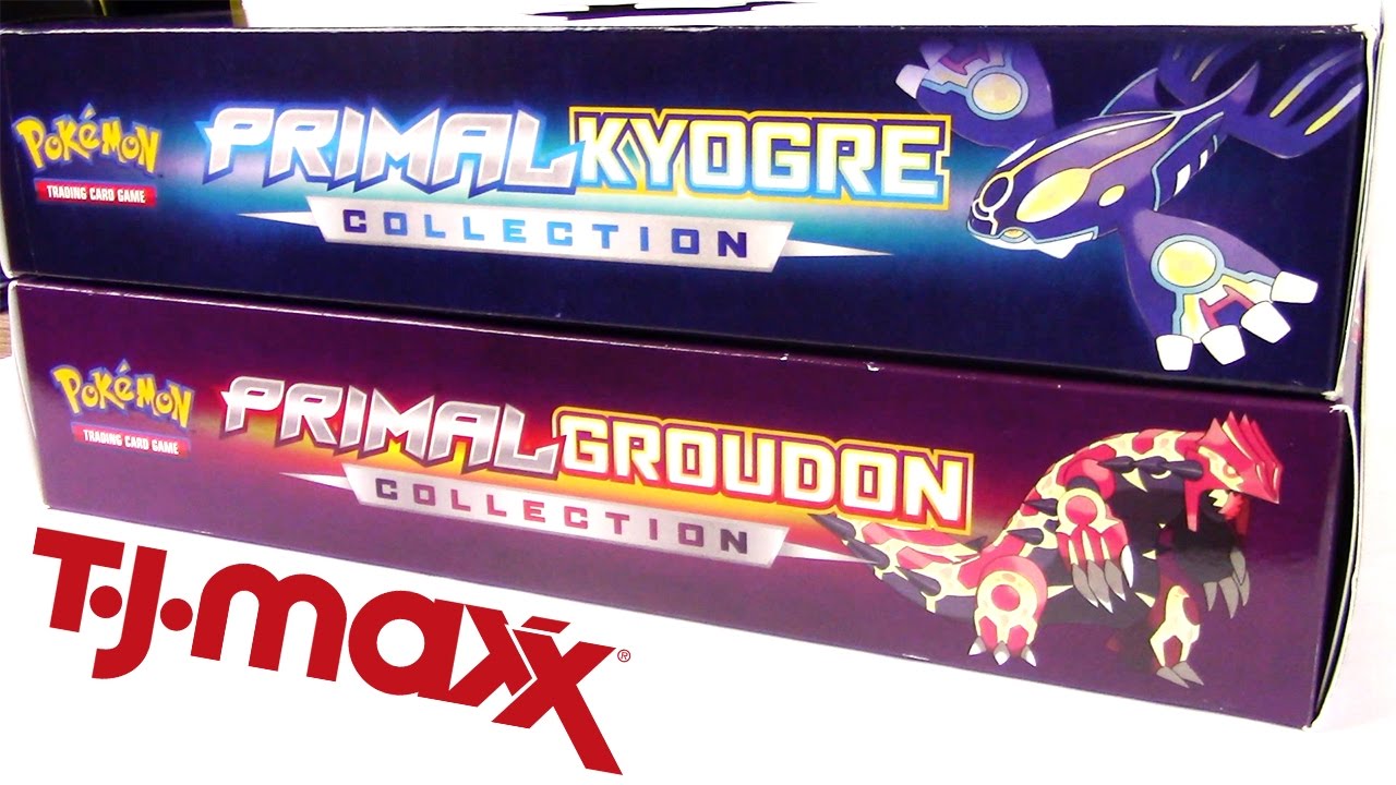 TJMaxx Pokemon Card Find! Both Primal Collection Boxes - Kyogre and Groudon