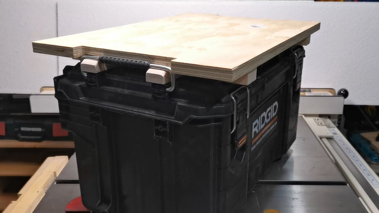 Ridgid tool box Worktop DIY latchable