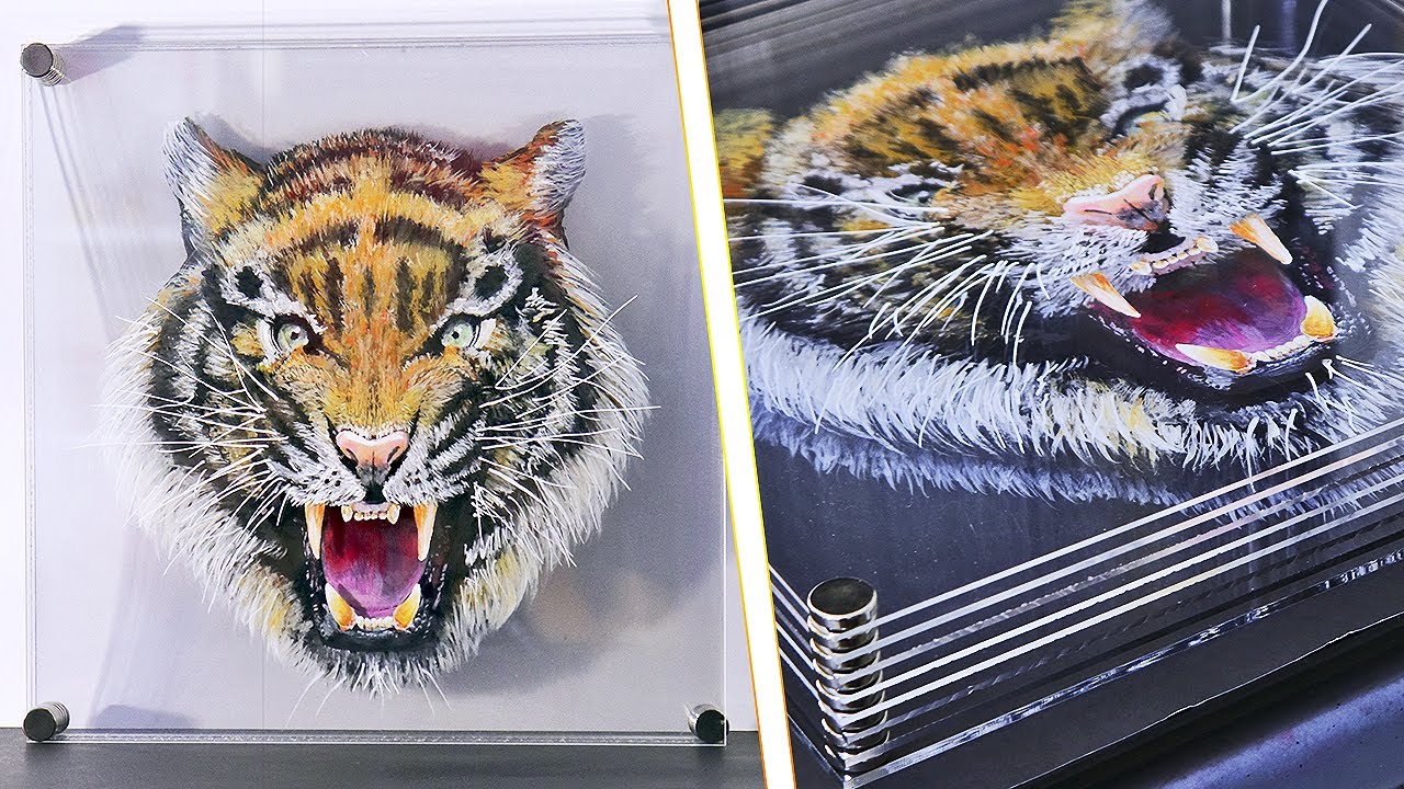 ¡Cómo hacer un Tigre con increíble efecto 3D por capas! | Animal 3D con aspecto realista