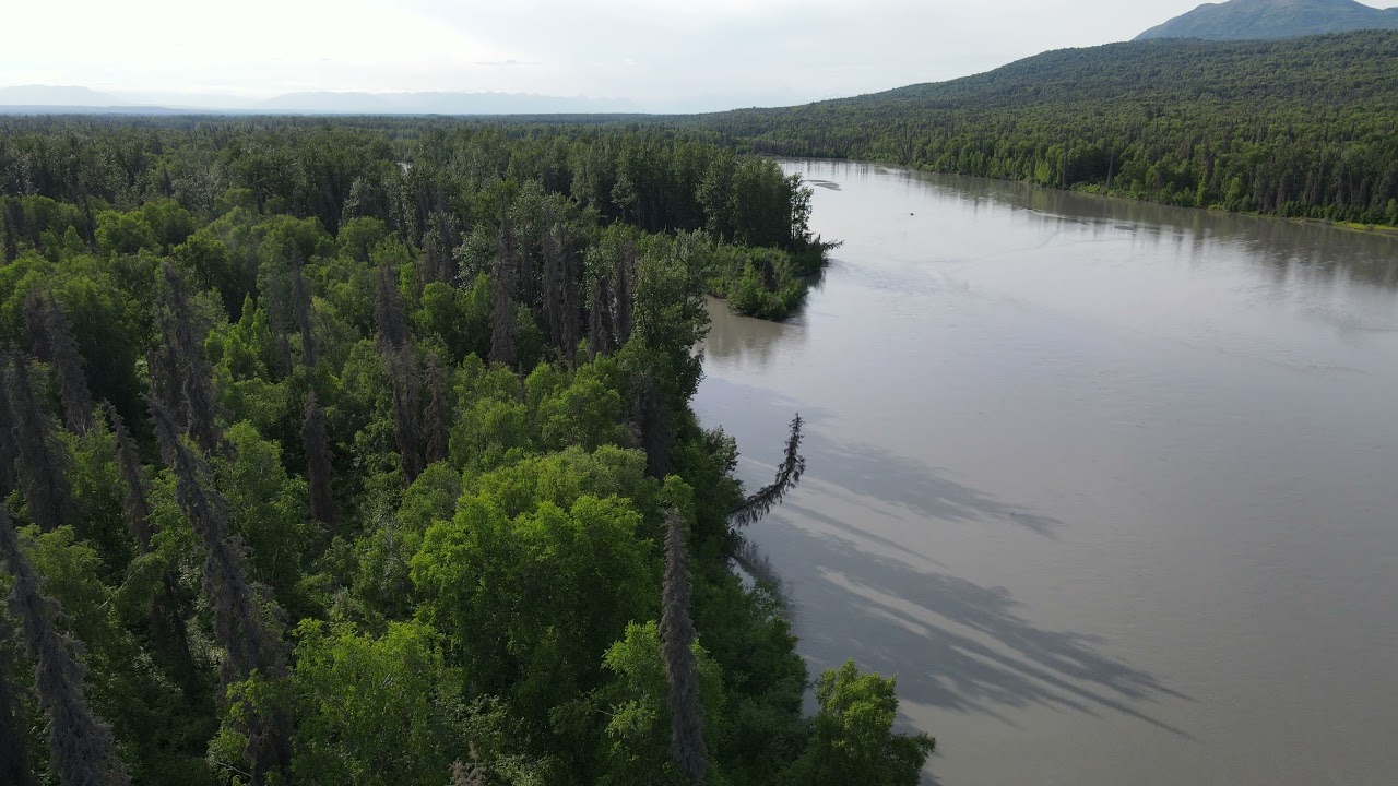 First drone flight out in Skwentna Alaska