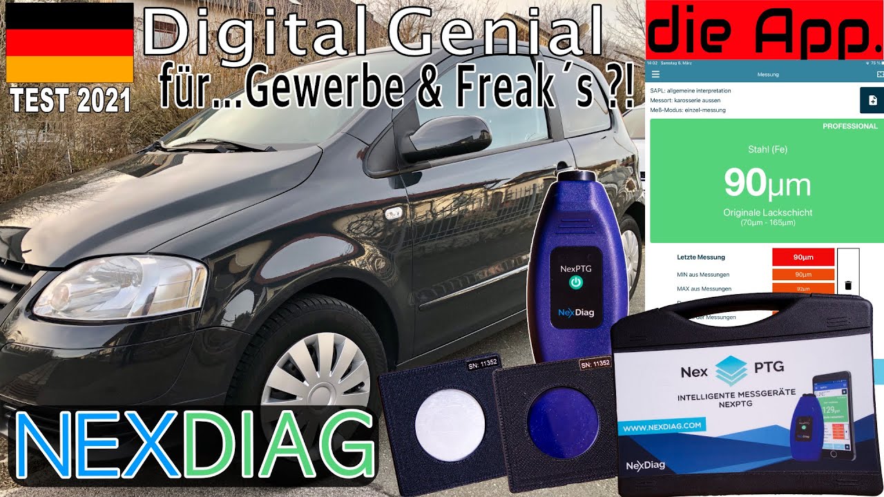 Lackschichtdickenmessgerät NexDiag | Professional | Unboxing | Kalibrieren | Test | Bericht | Fazit
