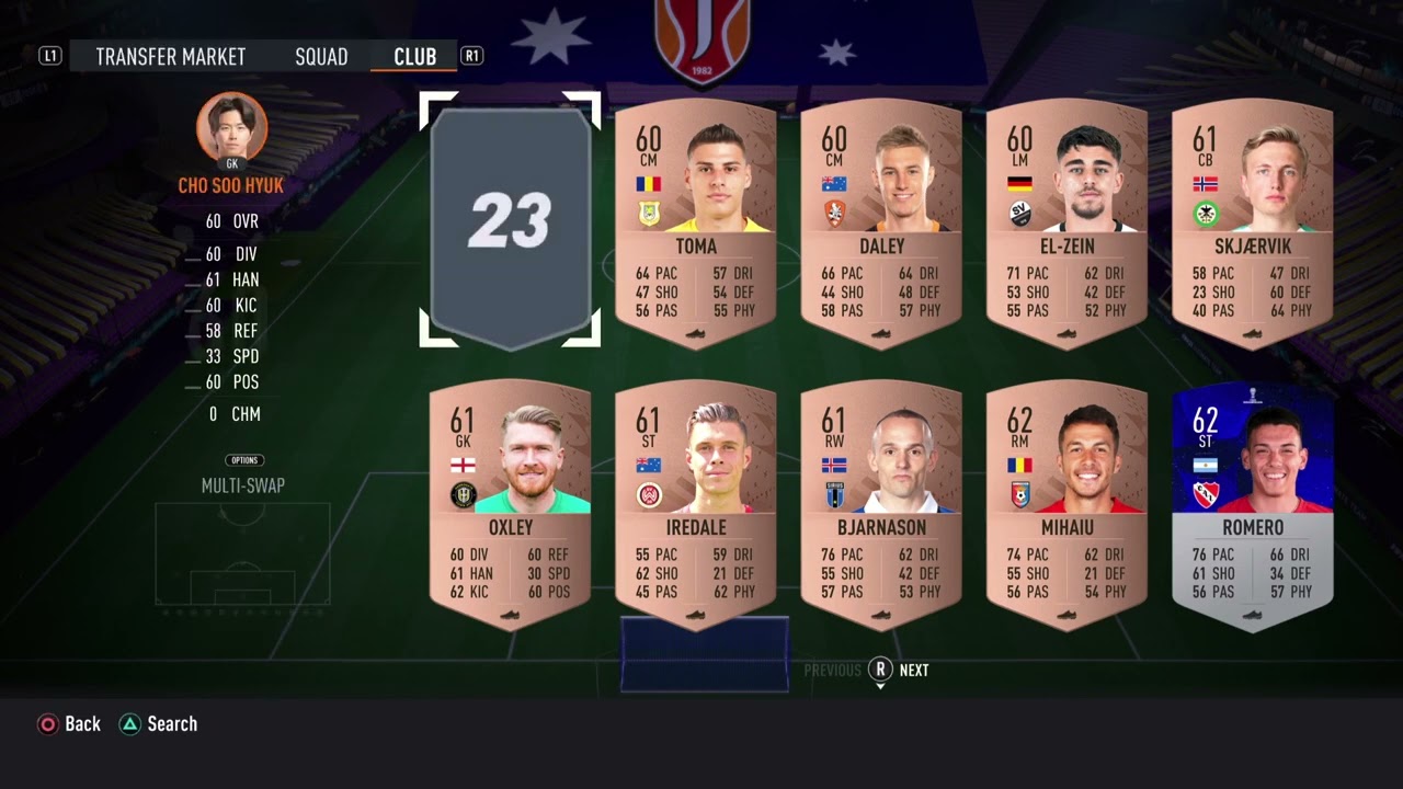 Squad Building Connoisseur 🏆 trophy. FIFA 23 on PS4. (Trophy Tip in description)