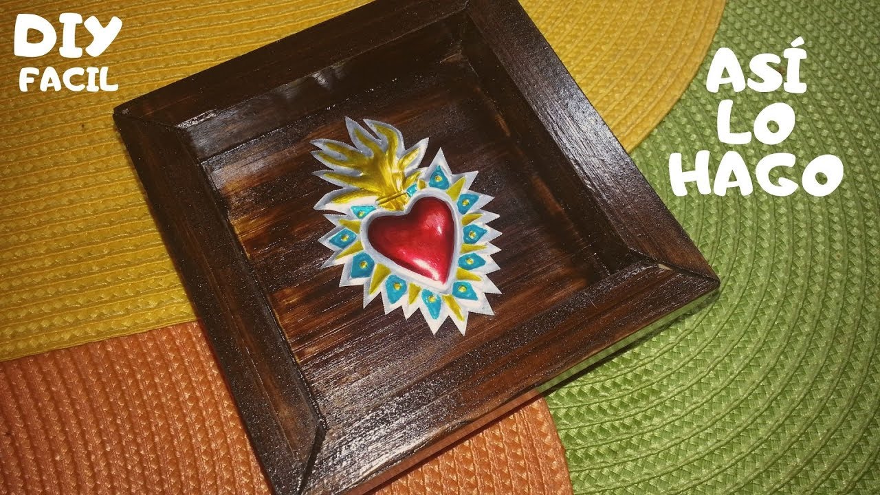 Cuadros decorativos faciles de hacer con reciclaje - DIY