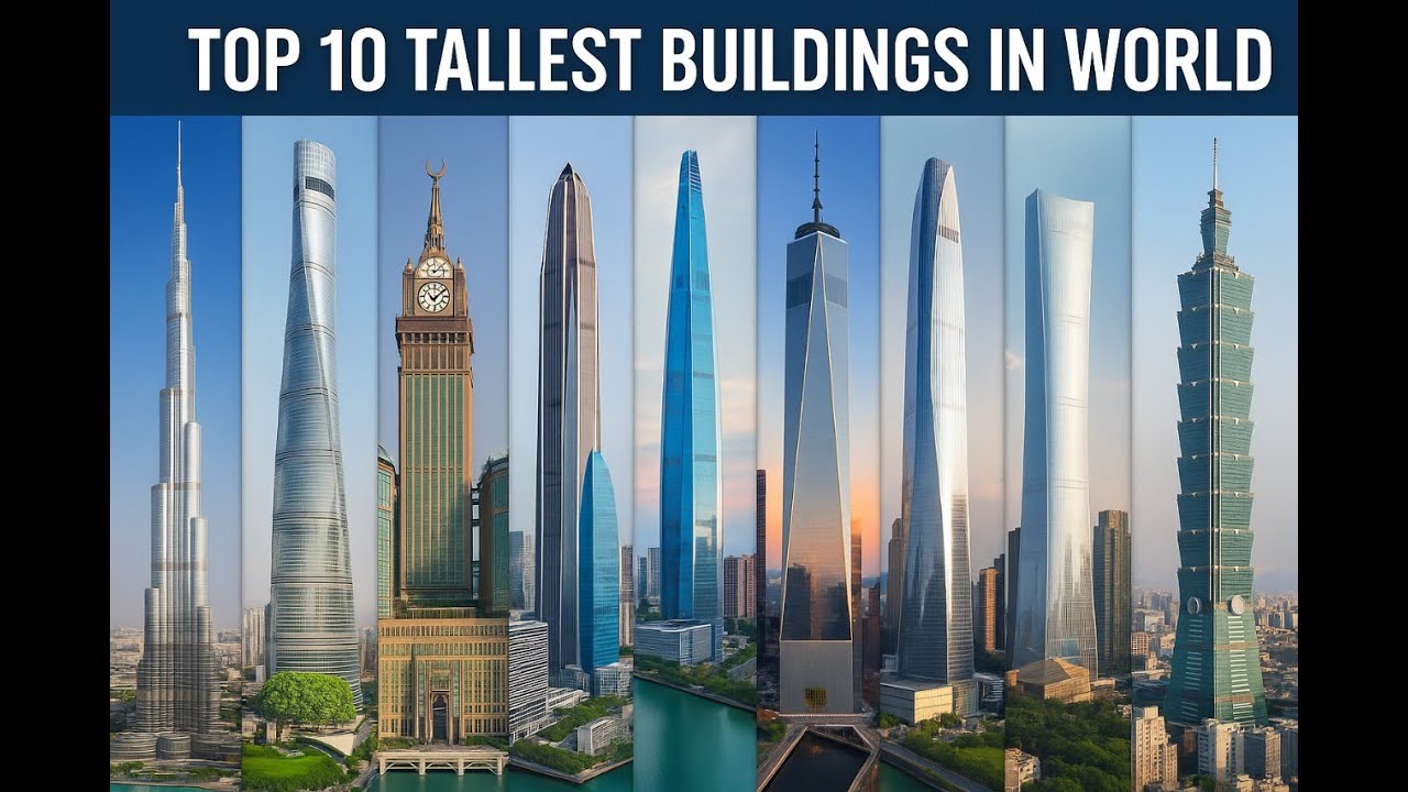 Top 10 Tallest Skyscrapers in the World 🌍 | Engineering Marvels That Touch the Sky