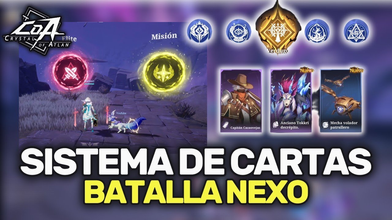 CRYSTAL OF ATLAN |🤯GUIA DE CARTAS Y BATALLA DE NEXO - EL NUEVO SISTEMA QUE TIENES QUE USAR!! 🧐