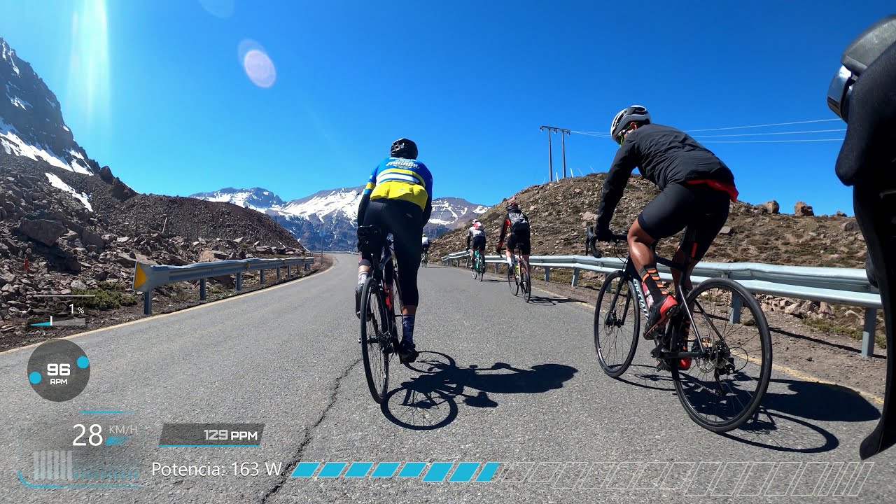 Valle nevado en bicicleta