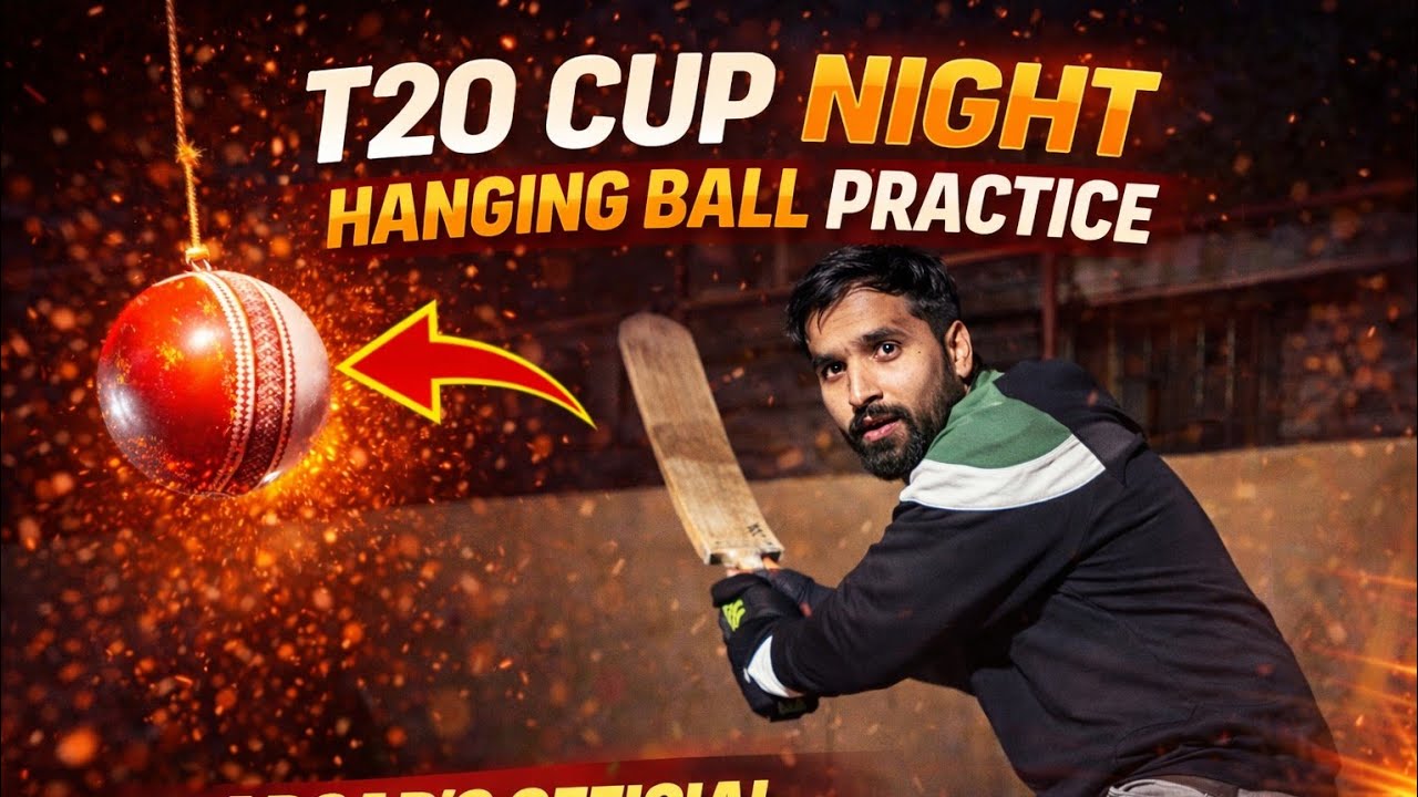 T20 cup night hanging ball 🥎 session