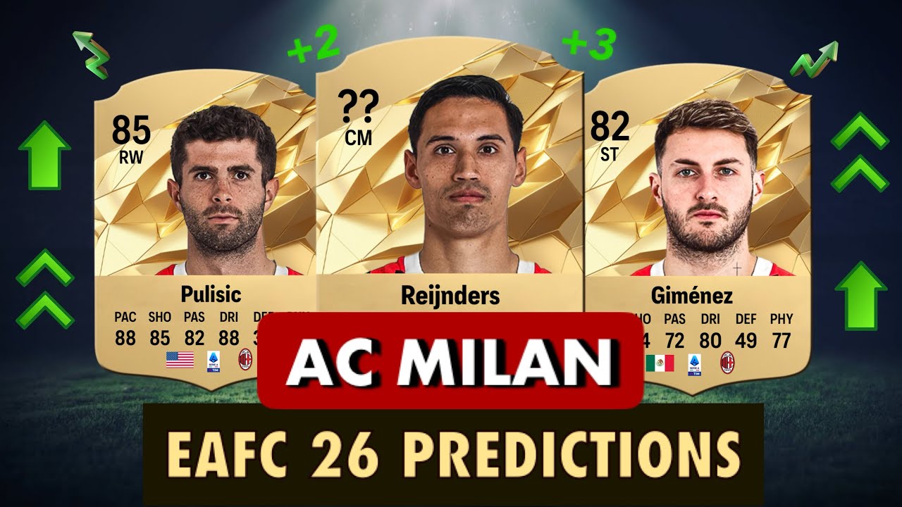 AC MILAN FC26 (FIFA 26) Ratings 🔥😨 ft. Reijnders, Pulisic, Gimenez…