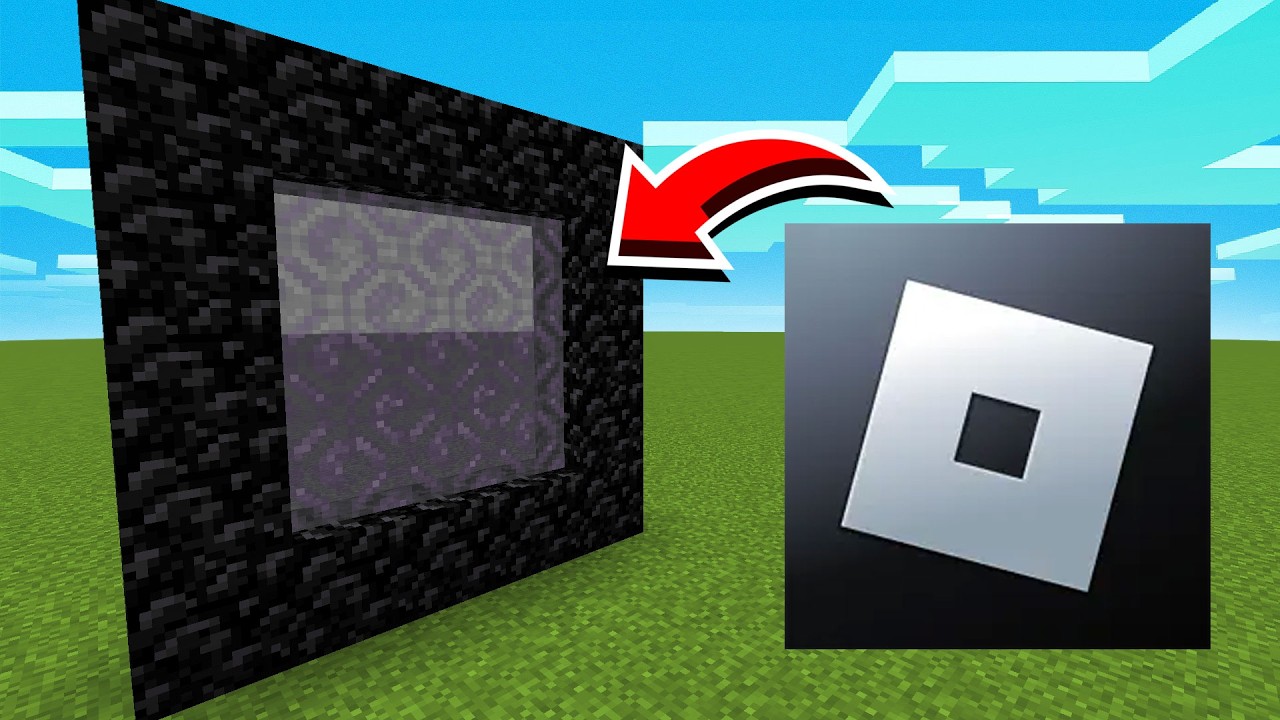 How To Make A Portal To Roblox in Minecraft!