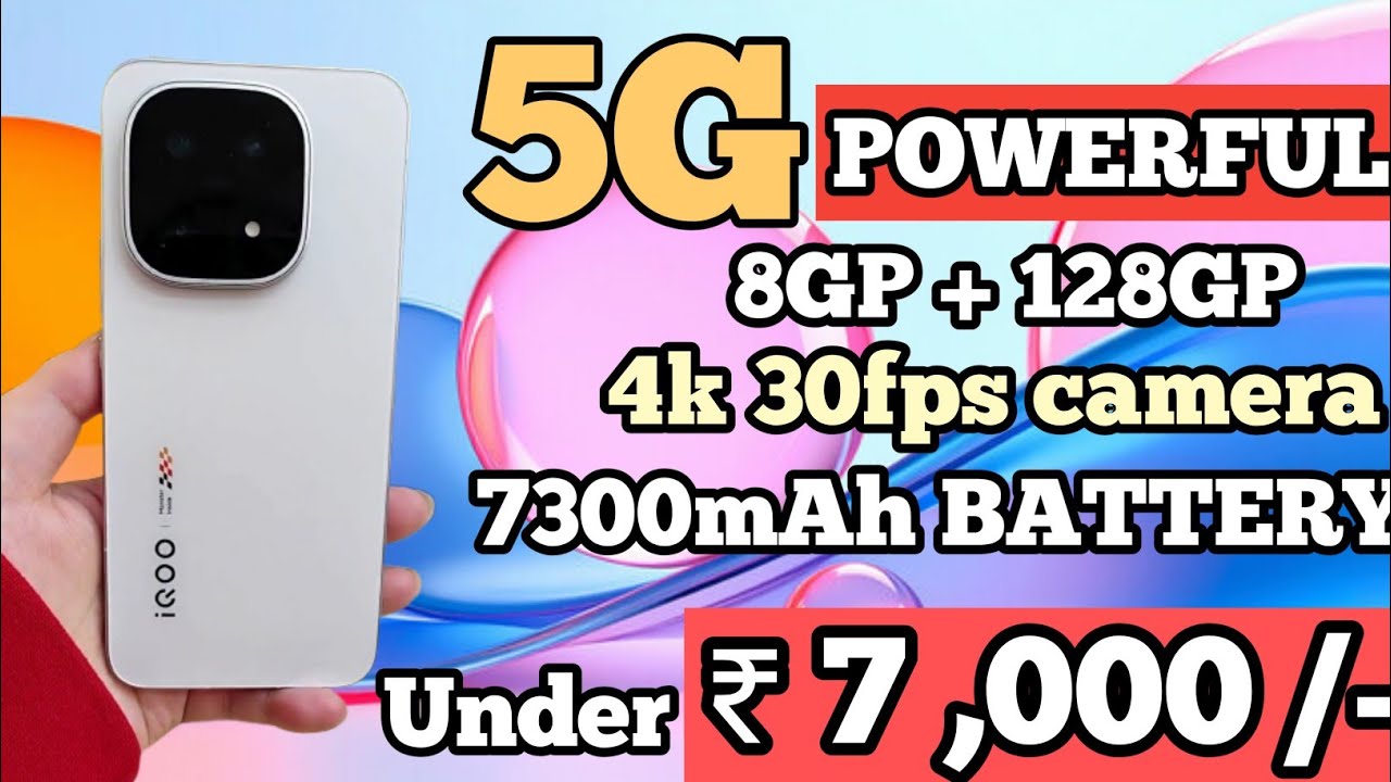 Top 5 mobile in 2026 / best phone under 7000 / 8gp + 128gb