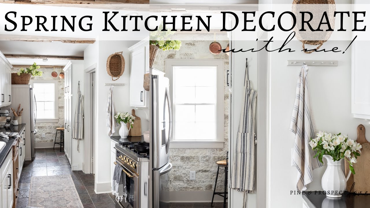 SPRING Kitchen DECORATE with Me! | Cottage Kitchen Styling | Galley Kitchen Ideas