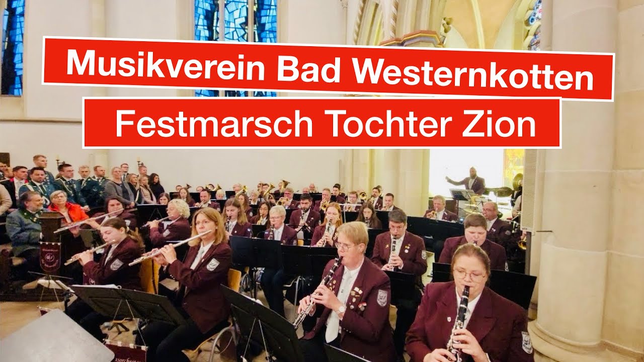 Musikverein Bad Westernkotten - Festmarsch Tochter Zion (4K Video)