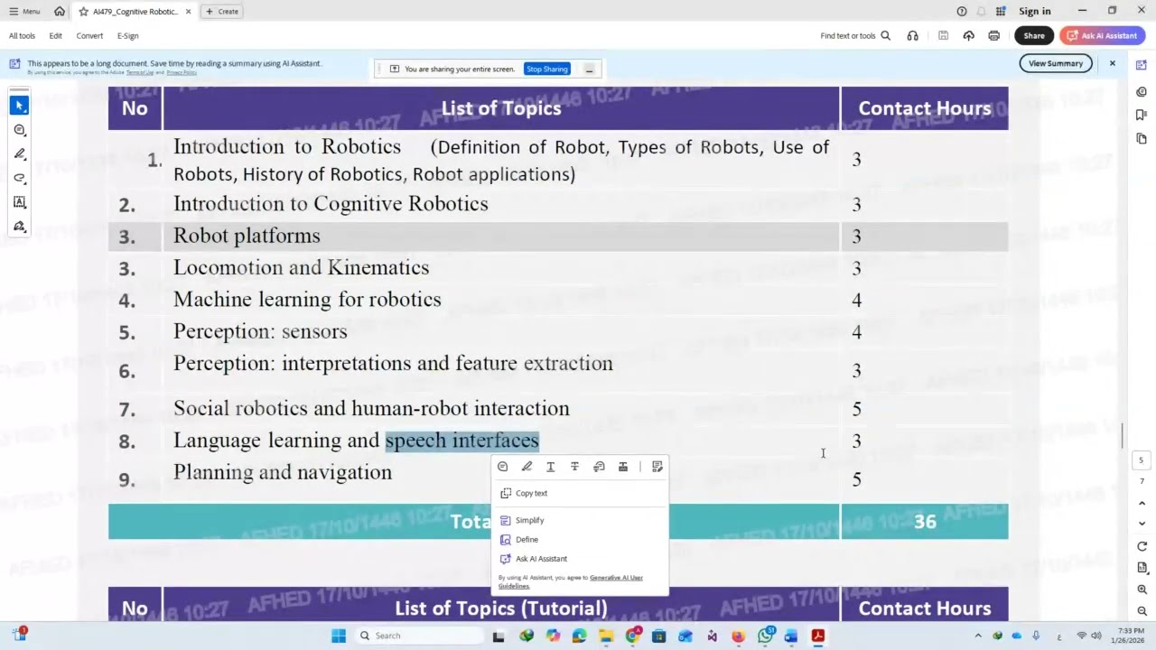 AI37_Cognitive Robotics_Lec 00 Course Overview