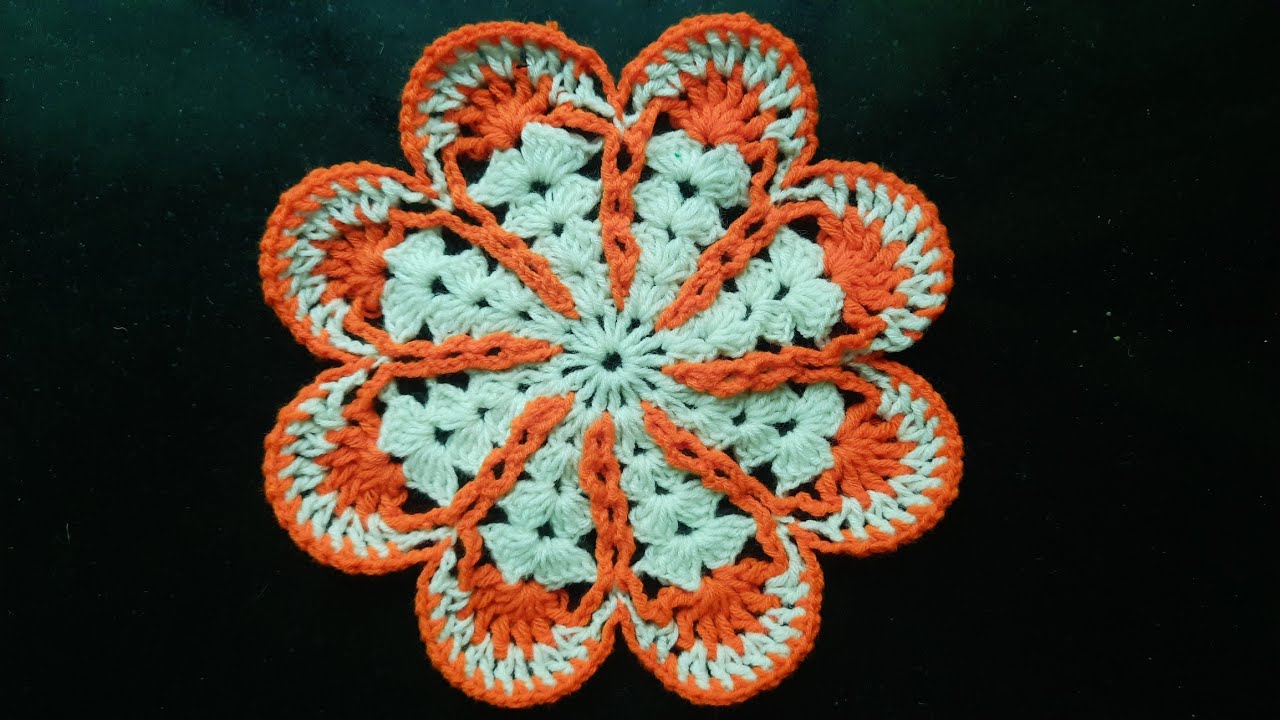 गणपतीसाठी समई खाली ठेवायला लोकरी रुमाल  #woolen Doily