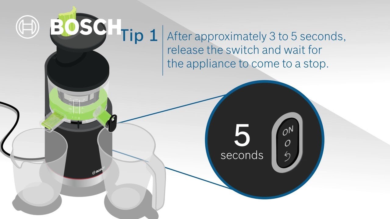 Hacks with your Bosch VitaExtract Slow Juicer