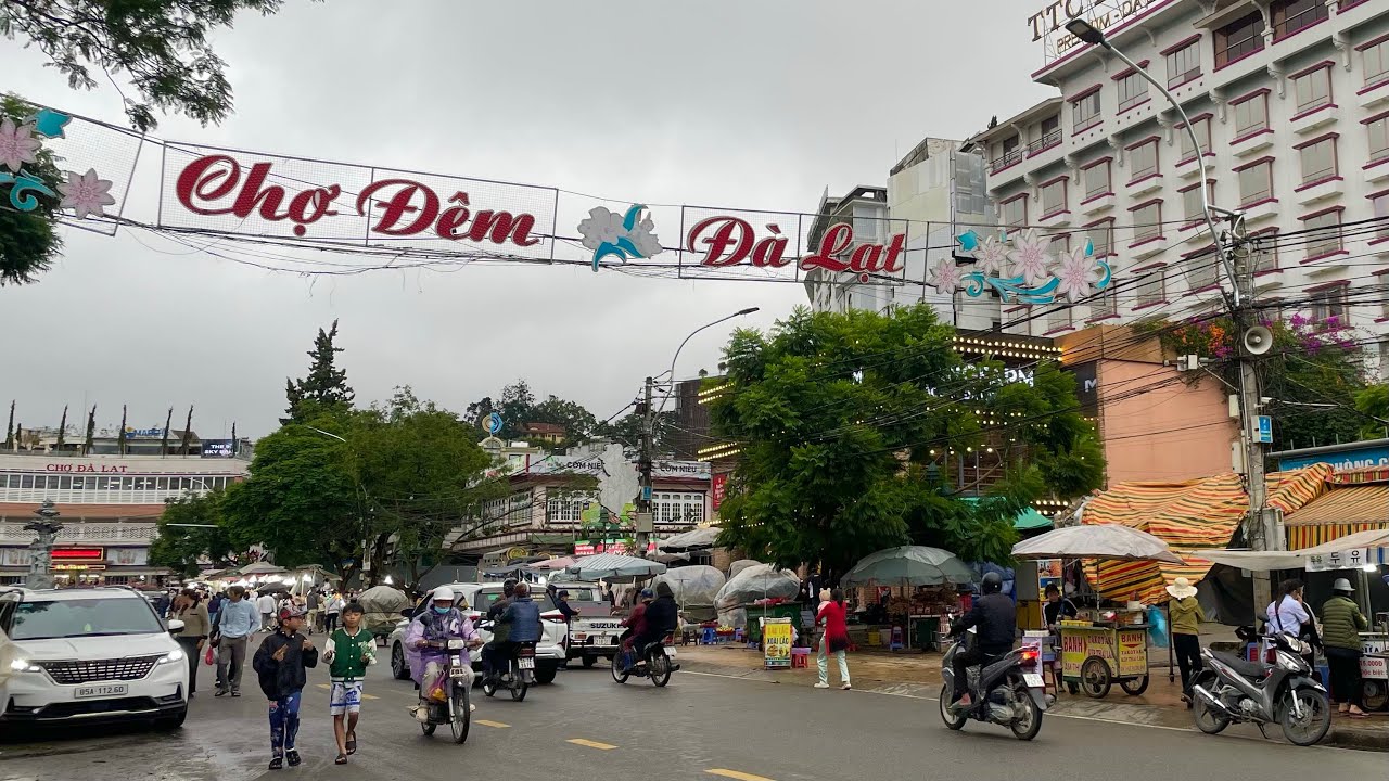 Chợ Đà Lạt, Chợ Đêm Đà Lạt Ngày Mưa Gió, Da Lat Market, Da Lat night market