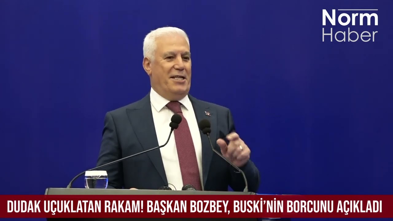 Dudak uçuklatan rakam! Başkan Bozbey, BUSKİ’nin borcunu açıkladı