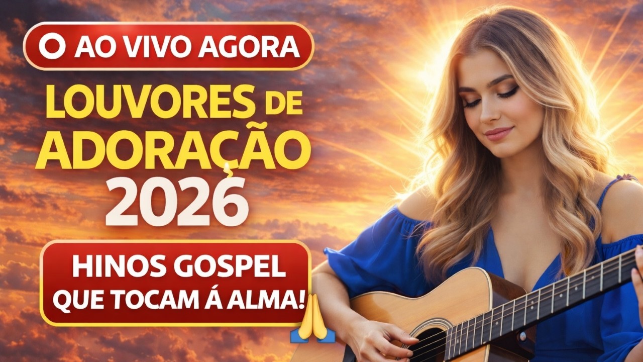 🔴 AO VIVO AGORA | Louvores de Adoração 2026 🙏 Hinos Gospel Que Tocam a Alma