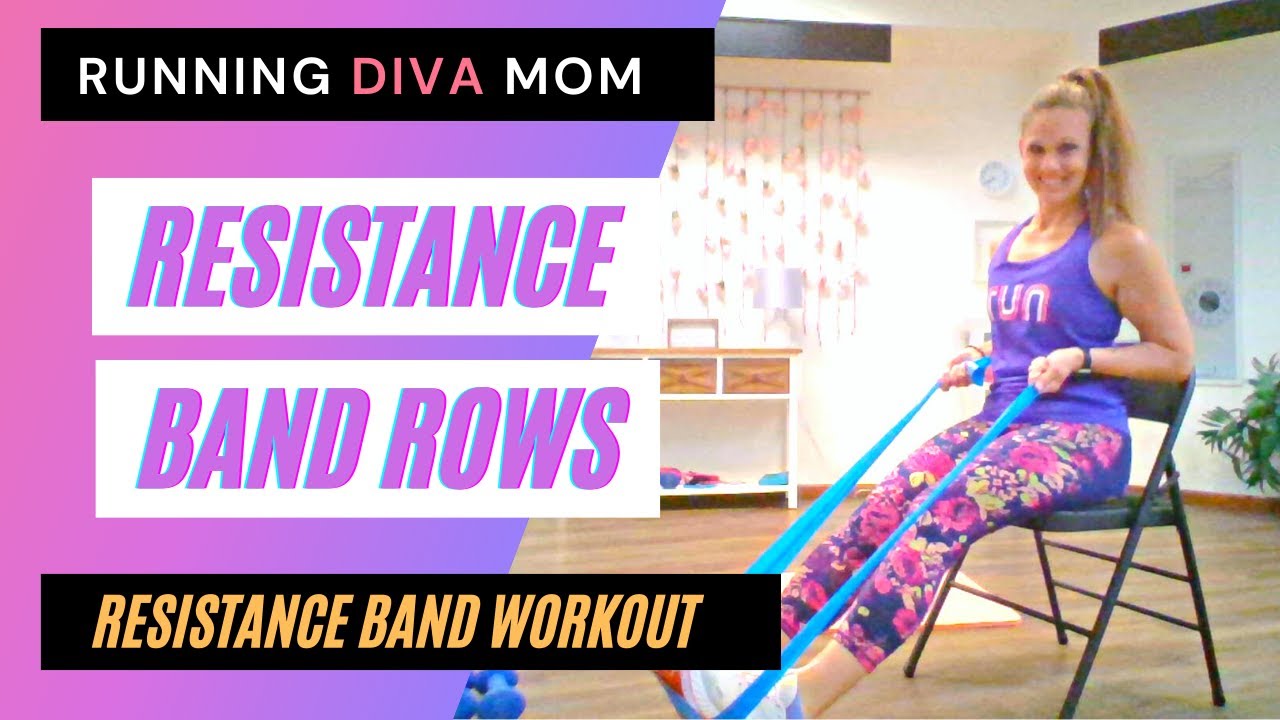 SEATED ROWS // 2 options // RESISTANCE BAND WORKOUT