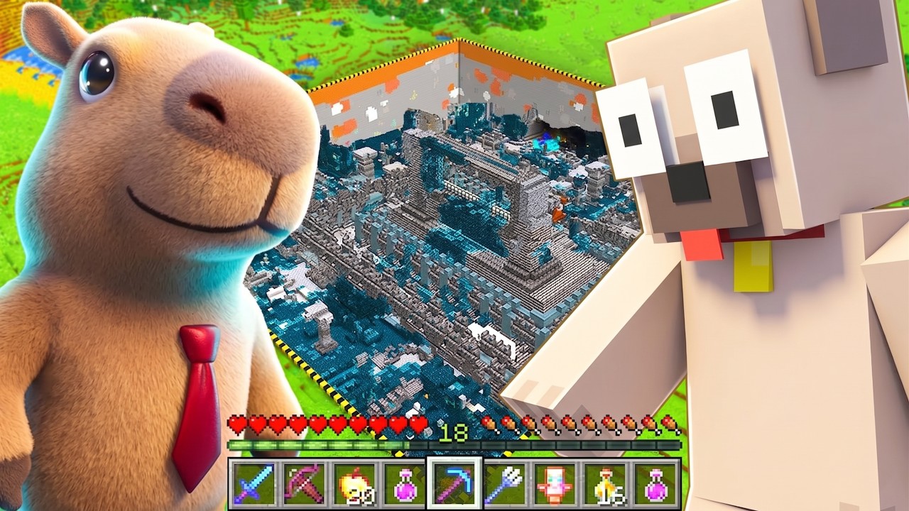 BARA A KAPIBARA ÉS KIIS KIVISZI A MINECRAFTOT! #1